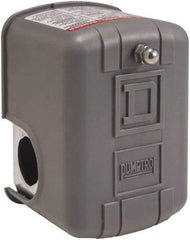 Square D - 1 and 3R NEMA Rated, 60 to 80 psi, Electromechanical Pressure and Level Switch - Adjustable Pressure, 575 VAC, L1-T1, L2-T2 Terminal, For Use with Square D Pumptrol - Industrial Tool & Supply