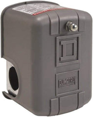 Square D - 1 and 3R NEMA Rated, 60 to 80 psi, Electromechanical Pressure and Level Switch - Adjustable Pressure, 575 VAC, L1-T1, L2-T2 Terminal, For Use with Square D Pumptrol - Industrial Tool & Supply