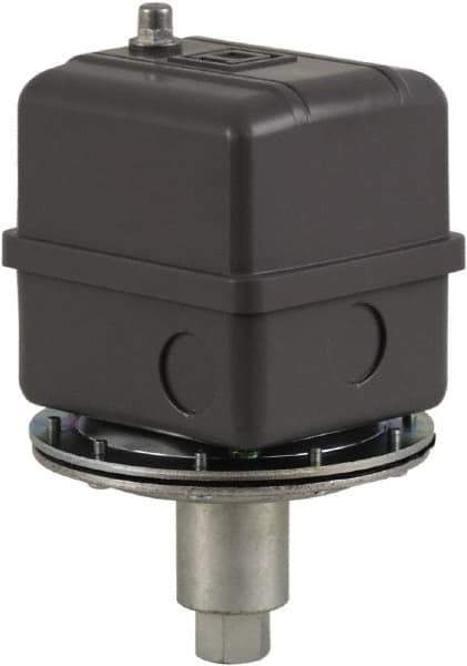 Square D - 1 NEMA Rated, DPST, 16.5 inHg to 25 inHg, Vacuum Switch Pressure and Level Switch - Adjustable Pressure, 480 VAC, Screw Terminal - Industrial Tool & Supply
