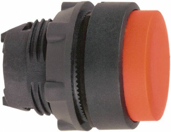 Schneider Electric - 22mm Mount Hole, Extended Straight, Pushbutton Switch Only - Round, Red Pushbutton, Nonilluminated, Momentary (MO) - Industrial Tool & Supply
