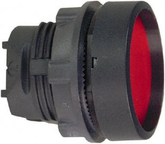 Schneider Electric - 22mm Mount Hole, Extended Straight, Pushbutton Switch Only - Round, Red Pushbutton, Nonilluminated, Maintained (MA) - Industrial Tool & Supply