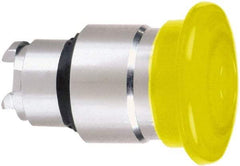 Schneider Electric - 22mm Mount Hole, Extended Mushroom Head, Pushbutton Switch Only - Round, Orange Pushbutton, Nonilluminated, Momentary (MO) - Industrial Tool & Supply