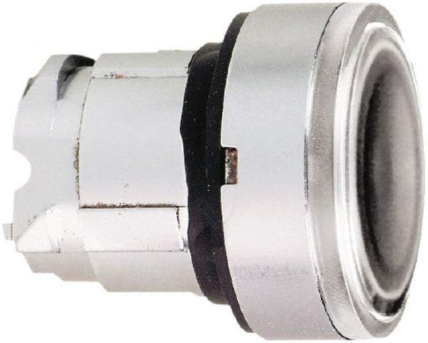 Schneider Electric - 22mm Mount Hole, Flush, Pushbutton Switch Only - Round, Clear Pushbutton, Nonilluminated, Momentary (MO) - Industrial Tool & Supply