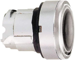 Schneider Electric - 22mm Mount Hole, Flush, Pushbutton Switch Only - Round, Clear Pushbutton, Nonilluminated, Momentary (MO) - Industrial Tool & Supply