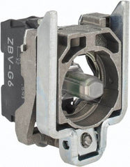 Schneider Electric - 110-120 VAC at 50/60 Hz Blue Lens LED Indicating Light - Screw Connector, Electromagnetic Field Resistant, Electrostatic Discharge Resistant, Shock Resistant, Vibration Resistant - Industrial Tool & Supply