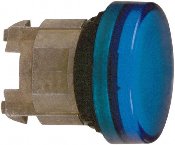 Schneider Electric - Blue Lens Pilot Light - Round Lens, Shock Resistant, Vibration Resistant, Water Resistant - Industrial Tool & Supply