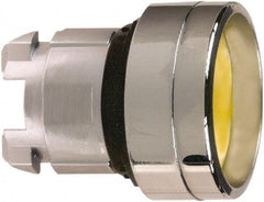 Schneider Electric - 22mm Mount Hole, Recessed, Pushbutton Switch Only - Round, Yellow Pushbutton, Nonilluminated, Momentary (MO) - Industrial Tool & Supply