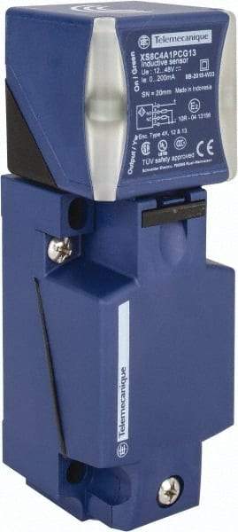 Telemecanique Sensors - PNP, NO/NC, 20mm Detection, Rectangular, Inductive Proximity Sensor - 4 Wires, IP65, IP67, IP69, 12 to 48 VDC, 40mm Long x 117mm Wide - Industrial Tool & Supply