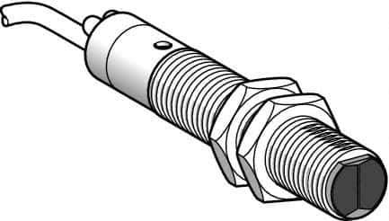 Telemecanique Sensors - Cable Connector, 0.3m Nominal Distance, Shock and Vibration Resistant, Diffused Photoelectric Sensor - 24 to 240 VAC/VDC, 25 Hz, Brass, 82mm Long x 18mm Wide x 1.6 Inch High - Industrial Tool & Supply