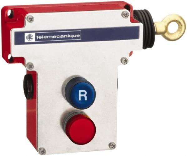 Telemecanique Sensors - 2NO/2NC Configuration, 300 VAC, 10 Amp, Cable Safety Limit Switch - 70m Cable Length, 230 Ft. Cable Length, 9.02 Inch Wide x 4.13 Inch Deep x 5.59 Inch High, IP65, IP657 Ingress Rating - Industrial Tool & Supply