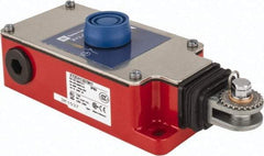 Telemecanique Sensors - 10 Amp, 2NC Configuration, Dual Operation, Rope Operated Limit Switch - Pushbutton Reset, Rope Pull, No Pilot Light, 240 VAC - Industrial Tool & Supply