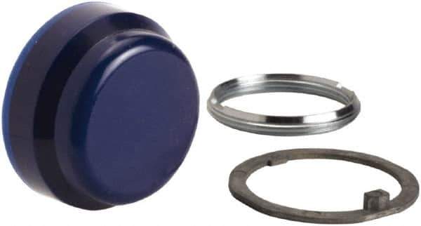 Schneider Electric - Pushbutton Switch Boot - Blue, Round Button, Nonilluminated - Industrial Tool & Supply