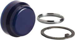Schneider Electric - Pushbutton Switch Boot - Blue, Round Button, Nonilluminated - Industrial Tool & Supply