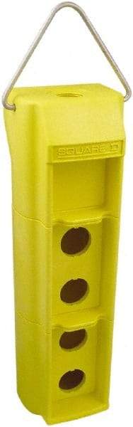 Square D - 5 Hole, 30mm Hole Diameter, Pushbutton Switch Enclosure - Industrial Tool & Supply