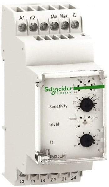Schneider Electric - 2NO/2NC, 24-240 VAC/DC Control Relay - DIN Rail Mount - Industrial Tool & Supply