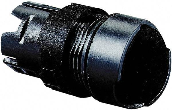 Schneider Electric - 16mm Mount Hole, Flush, Pushbutton Switch Only - Round, Black Pushbutton, Nonilluminated, Momentary (MO), Vibration Resistant - Industrial Tool & Supply