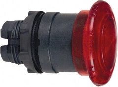 Schneider Electric - 22mm Mount Hole, Extended Mushroom Head, Pushbutton Switch Only - Round, Red Pushbutton, Illuminated, Maintained (MA) - Industrial Tool & Supply