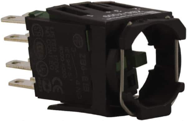 Schneider Electric - 2NO, Multiple Amp Levels, Electrical Switch Contact Block - Industrial Tool & Supply