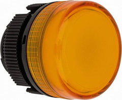 Schneider Electric - Yellow Lens Incandescent Pilot Light - Round Lens, Shock Resistant, Vibration Resistant - Industrial Tool & Supply