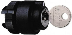 Schneider Electric - 22mm Mount Hole, 2 Position, Key Operated, Selector Switch Only - Black, Maintained (MA), Shock and Vibration Resistant - Industrial Tool & Supply