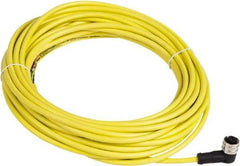 Telemecanique Sensors - 4 Amp, Elbowed Female Connector 1/2 inch 20 UNF 3 Pin Cordset Sensor and Receptacle - 250 VAC, 300 VDC, 10m Cable Length, IP65, IP67 Ingress Rating - Industrial Tool & Supply