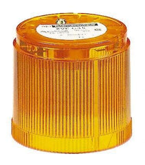 Schneider Electric - 120 VAC, Flash Discharge Tube, Orange, Flashing Light - 70mm Diameter, 2.05 Inch High, IP40, IP42 Ingress Rating, Base Mount - Industrial Tool & Supply