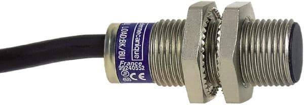Telemecanique Sensors - NPN, 4mm Detection, Cylinder, Inductive Proximity Sensor - 3 Wires, IP68, IP69, 12 to 24 VDC, M12x1 Thread, 35mm Long - Industrial Tool & Supply