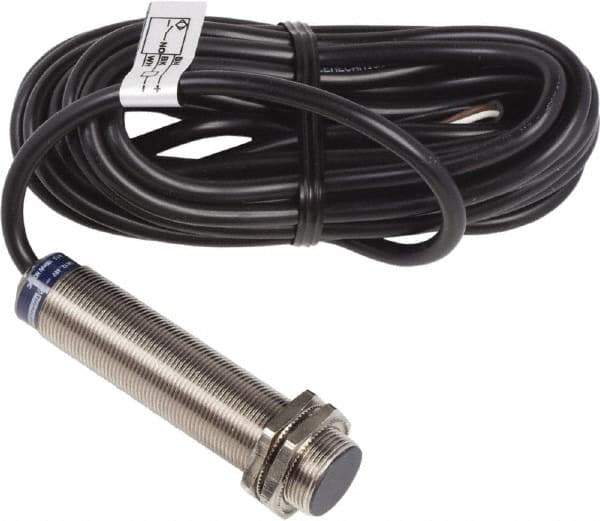 Telemecanique Sensors - 5mm Detection, Cylinder, Inductive Proximity Sensor - 2 Wires, 12 VDC, 12 VDC, 48 VDC, 18mm Wide - Industrial Tool & Supply