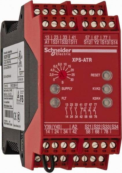 Schneider Electric - Electromechanical Screw Clamp General Purpose Relay - 6 Amp at 24 VDC, 24 VDC, 45mm Wide x 99mm High x 114mm Deep - Industrial Tool & Supply