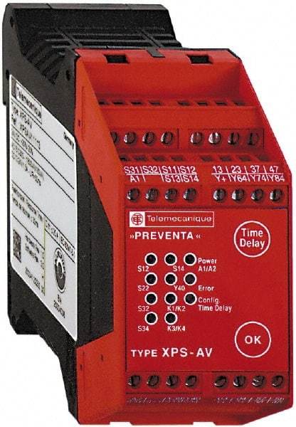 Schneider Electric - 24 VDC, Electromechanical & Solid State Screw Clamp General Purpose Relay - 6 Amp at 24 VDC, 45mm Wide x 99mm High x 114mm Deep - Industrial Tool & Supply