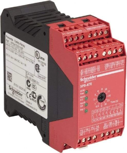 Schneider Electric - Electromechanical Screw Clamp General Purpose Relay - 5 Amp at 24 VAC/VDC, 24 VAC/VDC, 45mm Wide x 99mm High x 114mm Deep - Industrial Tool & Supply