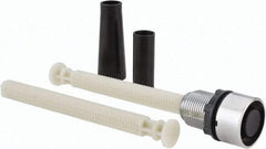 Schneider Electric - 22mm Mount Hole, Flush, Pushbutton Switch Only - Round, Black Pushbutton, Nonilluminated - Industrial Tool & Supply