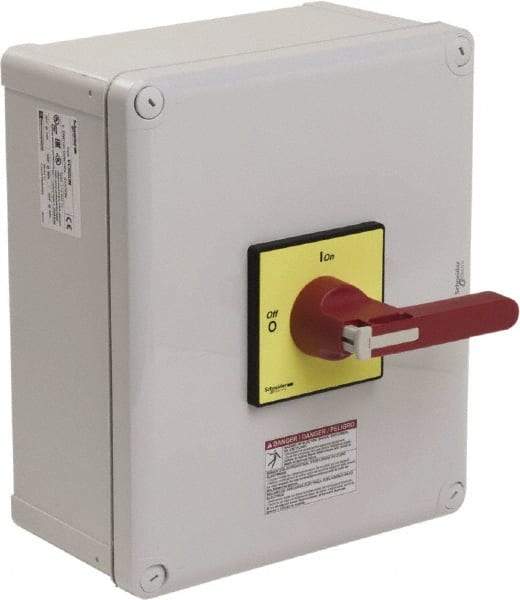 Square D - 3 Phase, 3 Pole, 1 & 12, Enclosed Cam & Disconnect Switch - PVC - Industrial Tool & Supply