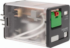 Schneider Electric - 3 at 60 Hz VA Power Rating, Octal Electromechanical Plug-in General Purpose Relay - 10 Amp at 250 VAC, 3PDT, 24 VAC, 35mm Wide x 56mm High x 35.4mm Deep - Industrial Tool & Supply
