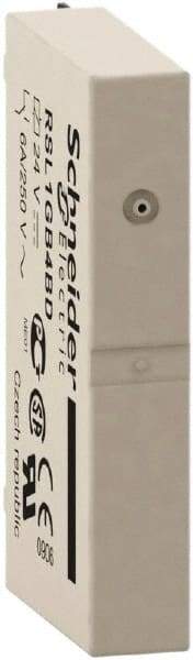 Schneider Electric - Electromechanical Plug-in General Purpose Relay - 6 Amp at 24 VDC, SPDT, 24 VDC, 5mm Wide x 28mm High x 18.5mm Deep - Industrial Tool & Supply