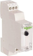 Schneider Electric - 100 hr Delay, Multiple Range SPDT Time Delay Relay - 8 Contact Amp, 24 VDC & 24 to 240 VAC, Selector Switch - Industrial Tool & Supply