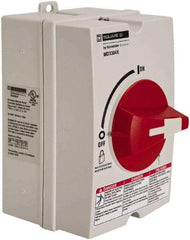 Schneider Electric - 3 Phase, 220 to 600VAC, 3 Pole, 4X, Enclosed Cam & Disconnect Switch - 3 Wires - Industrial Tool & Supply