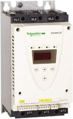 Schneider Electric - 32 Amp, 208 to 600 Coil VAC, 50/60 Hz, IEC Motor Starter - 1 Phase Hp: 10 at 230 Volt, 7.5 at 208 Volt, 3 Phase Hp: 20 at 460 Volt, 25 at 575 Volt - Industrial Tool & Supply