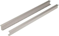 Square D - 1m Long x 0.3 Inch Wide x 1.38 Inch High x Aluminum DIN Rail - 0.04 Inch Thick - Industrial Tool & Supply