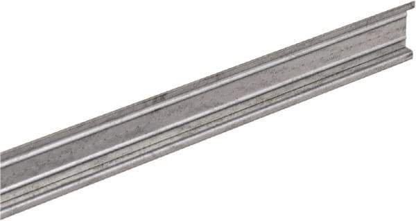 Square D - 1m Long x 0.3 Inch Wide x 1.38 Inch High x Steel DIN Rail - 0.04 Inch Thick - Industrial Tool & Supply