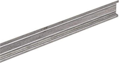 Square D - 1m Long x 0.3 Inch Wide x 1.38 Inch High x Steel DIN Rail - 0.04 Inch Thick - Industrial Tool & Supply
