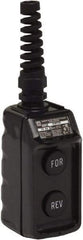 Schneider Electric - 2 Operator, Pushbutton Pendant Control Station - Forward-Reverse (Legend), Momentary Switch, 4NO Contact, NEMA 4 - Industrial Tool & Supply