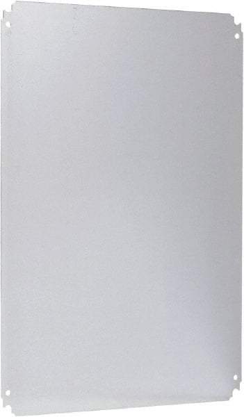 Schneider Electric - Electrical Enclosure Steel Mounting Plate - For Use with 700 (H) x 500 (W) Floor Standing Enclosure, RoHS Compliant, Includes Mounting Hardware & Mounting Plate - Industrial Tool & Supply