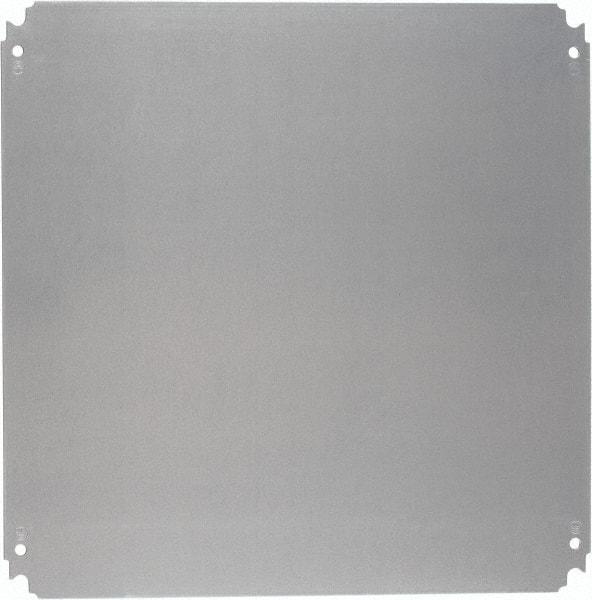 Schneider Electric - Electrical Enclosure Steel Mounting Plate - For Use with 500 (H) x 500 (W) Floor Standing Enclosure, RoHS Compliant, Includes Mounting Hardware & Mounting Plate - Industrial Tool & Supply