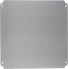 Schneider Electric - Electrical Enclosure Steel Mounting Plate - For Use with 500 (H) x 500 (W) Floor Standing Enclosure, RoHS Compliant, Includes Mounting Hardware & Mounting Plate - Industrial Tool & Supply