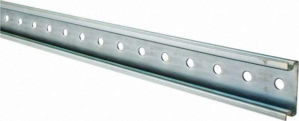 Schneider Electric - 2m Long x 0.6 Inch Wide x 1-1/2 Inch High x Steel DIN Rail - 0.04 Inch Thick - Industrial Tool & Supply
