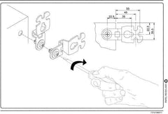 Schneider Electric - Electrical Enclosure Steel Wall Mount Lug - For Use with CRNG Wall Mounting Steel Enclosure/S3D Wall Mounting Steel Enclosure, RoHS Compliant, Includes Mounting Screw & Pre-Mounted Sealing Gasket - Industrial Tool & Supply