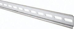 Schneider Electric - 2m Long x 0.3 Inch Wide x 1.4 Inch High x Steel DIN Rail - 0.04 Inch Thick - Industrial Tool & Supply