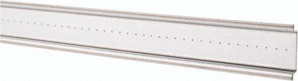 Schneider Electric - 2m Long x 0.3 Inch Wide x 1.4 Inch High x Steel DIN Rail - 0.04 Inch Thick - Industrial Tool & Supply