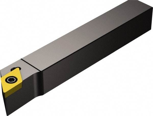 Sandvik Coromant - QS-SDJC, Right Hand Cut, -3° Lead Angle, 12mm Shank Height x 12mm Shank Width, Neutral Rake Indexable Turning Toolholder - 70mm OAL, DCMT 11 T3 08 Insert Compatibility, Series CoroTurn 107 - Industrial Tool & Supply